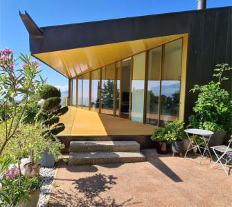 Balkonuntersicht gelb satin