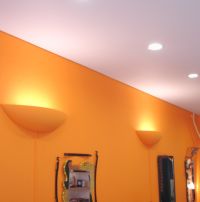 matt-weisse Spanndecke