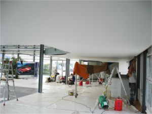 Deckenmontage mit Heizlfter