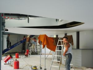 Deckenmontage mit Heizlfter