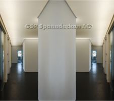 Zivilschutzgebude, Olten, Spannfolie hinterleuchtet