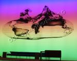 Medienhaus  Bern, Lichtwand mit Airbrush und Farbwechsel