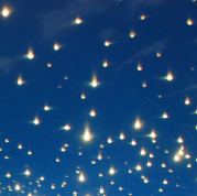 Sternenhimmel, hellblau matt