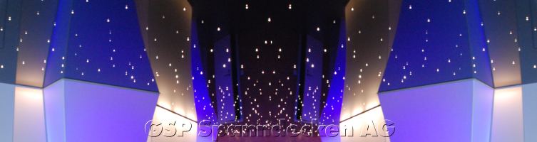 Hochglanz schwarz Sternenhimmel mit und ohne Farbwechsel